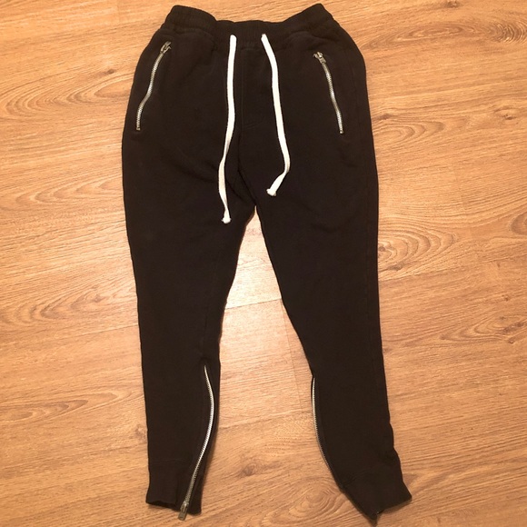 MNML Other - MNML LA Black Lax Jogger Sweatpants With Zip Ankles & Extra Long Drawstrings. M.